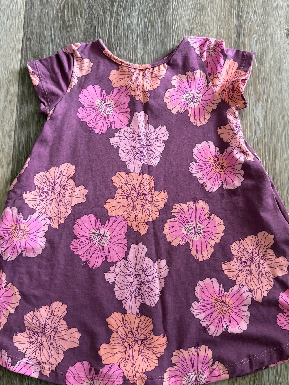 Ava Sky Hibiscus Dress